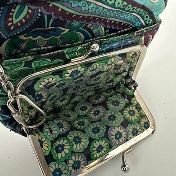 Vera Bradley Blue Rhapsody Taxi Wallet Compact Cotton Wallet For Crafts/Repairs - Picture 14 of 16